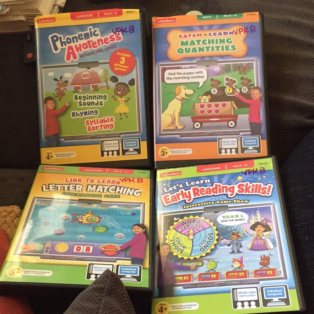 Four All learning interactive DVDs